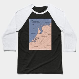 Netherlands Weather map Baseball T-Shirt